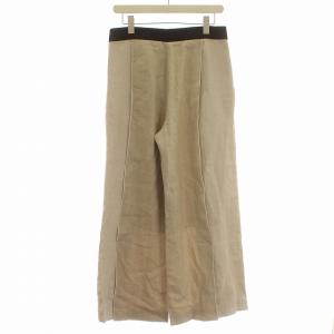ADORE 20SS リネン ワイドパンツ バックスリット パンツ 生成り 麻 38 M ベージュ