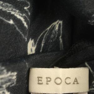 EPOCA セットアップ スカート ノースリーブ ブラウス 花柄 46 M 黒 ブラック