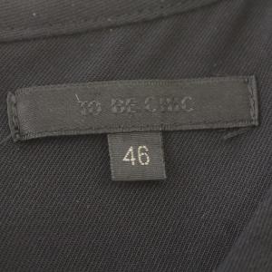 TO BE CHIC ワンピース 半袖 千鳥格子 フレア ヒザ下 大きいサイズ 46 L相当 黒 ベージュ