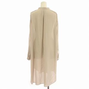 ADORE 23AW チュニック 長袖 ブラウス ロングシャツ 38 M グレージュ
