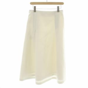 ADORE 20AW トリプルクロススカート フレア ロング ミモレ タック 白 ホワイト 5311120006