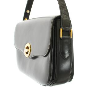 BALLY ワンショルダーバッグ ハンドバッグ レザー ターンロック式 ロゴ 黒 ブラック