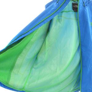 THE NORTH FACE マウンテンパーカー ブルゾン ジャケット ジップアップ スタンドカラー フード ロゴプリント M 青 ブルー 緑 グリーン