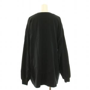 Graphpaper L/S Crew Neck Tee ロングスリーブクルーネックTシャツ ロンT カットソー 長袖 チュニック丈 無地 F 黒