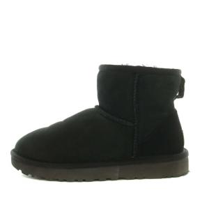 UGG australia クラシックショート CLASSIC SHORT ムートンブーツ ショートブーツ USA6 23.0cm 黒 ブラック F19016E
