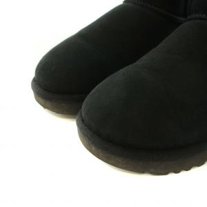 UGG australia クラシックショート CLASSIC SHORT ムートンブーツ ショートブーツ USA6 23.0cm 黒 ブラック F19016E