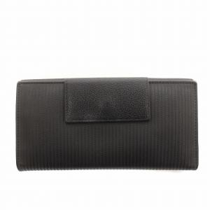 BVLGARI 長財布 ミレリゲ 二つ折り レザー切替 黒 ブラック /G