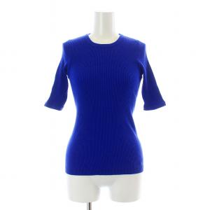 GIZA High Gauge RIB Knit TEE リブニット Tシャツ カットソー 五分袖 クルーネック コットン