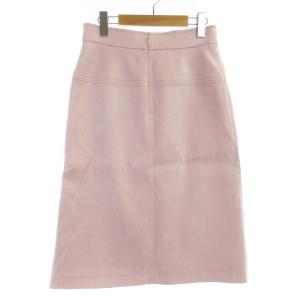 ANAYI 台形スカート フレア ミモレ ロング スエード 38 M ピンク