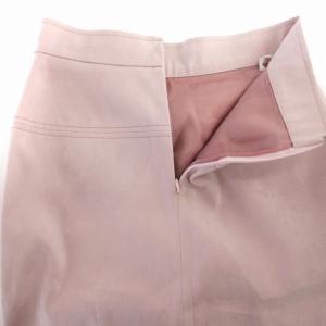 ANAYI 台形スカート フレア ミモレ ロング スエード 38 M ピンク