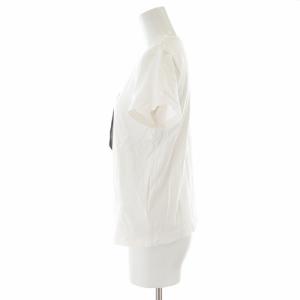 COMME des GARCONS AD2017 抽象ロゴ ラバーパッチ Tシャツ カットソー 半袖 S 白 ホワイト /XK