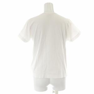 COMME des GARCONS AD2017 抽象ロゴ ラバーパッチ Tシャツ カットソー 半袖 S 白 ホワイト /XK