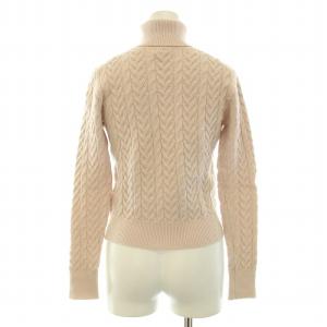 KEITA MARUYAMA ニット セーター 長袖 タートルネック ケーブル編み ウール 1 S ピンク