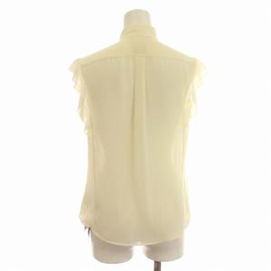 KEITA MARUYAMA フリル シアーシャツ ブラウス ノースリーブ シャツ 1 S アイボリー /G