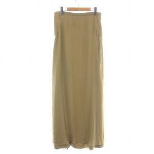 ROMA フレアスカート ロング マキシ シアー シースルー 絹 シルク 40 M ベージュ