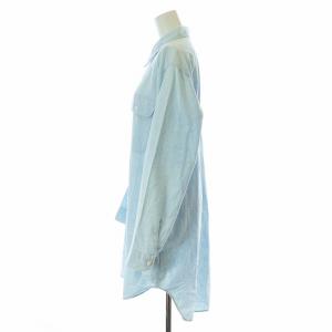 MADISONBLUE シャンブレーロングシャツ 長袖 コットン 00 F 水色 MB181-5003