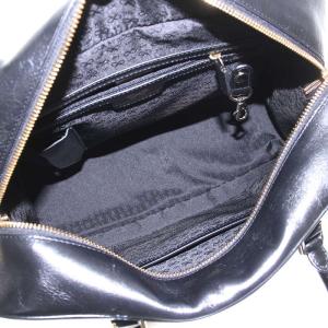 ANYA HINDMARCH カーカー ハンドバッグ レザー 黒 ブラック