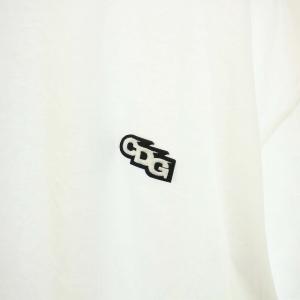 COMME des GARCONS CDG AD2023 Tシャツ カットソー ロゴ ワッペン 半袖 クルーネック M 白 ホワイト SZ-T066