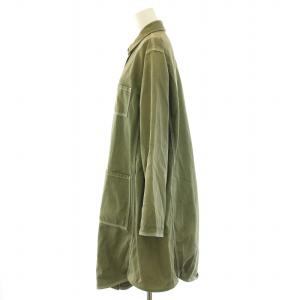 MM6 Maison Margiela ステンカラーコート アウター ロング丈 オーバーサイズ 40 M カーキ