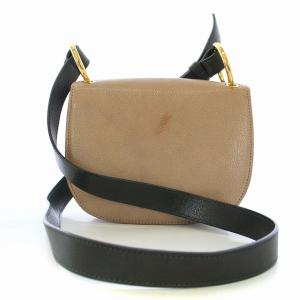 MARNI Pois ショルダーバッグ ポシェット レザー ベージュ