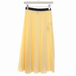 22SS メタルフィニッシュプリーツスカート ロング 1 S ベージュ S22SS-SK01