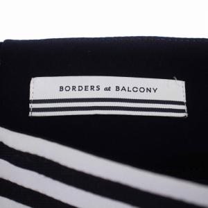 BORDERS at BALCONY TAPERED PANTS テーパードパンツ ボーダー柄 38 M 紺 ネイビー BD2111-3G-03