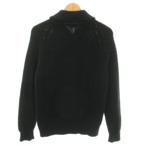 VALENTINO ニットカーディガン ニットジャケット アウター トグルボタン ウール カシミヤ混 M 黒 ブラック /YT