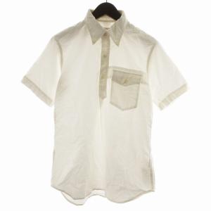 ボタンダウンシャツ 半袖 S 白 ホワイト /NQ