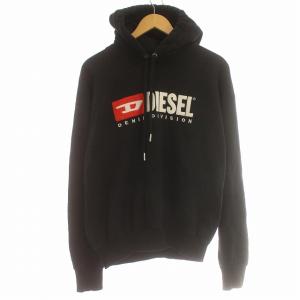 S-ALBY FELPA パーカー スウェット プルオーバー ロゴ S 黒 ブラック /G