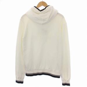 DOLCE&GABBANA パーカー スウェット プルオーバー 長袖 ロゴ 46 ホワイト ブラック G9LE2T/HU7AL