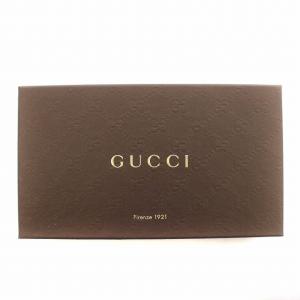 GUCCI 長財布 338580 レザー ステッチ ラウンドファスナー キャメル 茶