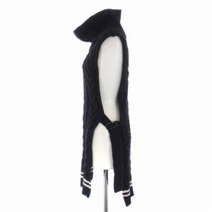 Y's ヨウジヤマモト 22AW WOOL CABLE KNITTED WEARABLE PONCHO ニット ベスト プルオーバー
