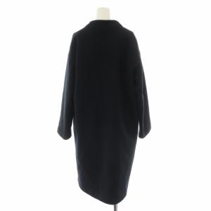 JOURNAL STANDARD relume ノーカラーコート ロング ウール 36 S 黒 ブラック