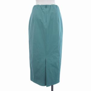 UNITED ARROWS 23SS RIRANCHA タイトスカート ミモレ ロング バックファスナー 38 M ライトブルー 1524-299-5153
