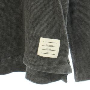 THOM BROWNE コンパクトワッフル4BARタートルネックプルオーバー 1 グレー