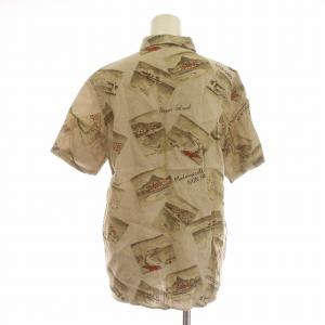 mademoiselle NON NON リネン 半袖 シャツ ブラウス 麻 F ベージュ /G