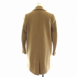 Plage ラムメルトンチェスターコート ロング シングル ウール 36 S キャメル 14020922102030