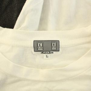 C.E Tシャツ カットソー 半袖 クルーネック ロゴ プリント L 白 ホワイト