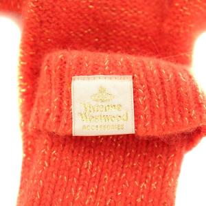 Vivienne Westwood 手袋 ニット ロング オレンジ