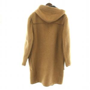 GLOVERALL 90S ダッフルコート ロング トグルボタン フード 内側チェック ヴィンテージ 42 L ベージュ