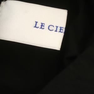 LE CIEL BLEU 24SS Round Form Dress ロング ワンピース 半袖 Vネック 38 M 黒 ブラック