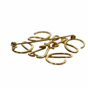 LOEWE Anagram ブローチ ゴールドカラー