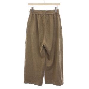 【Max Mara】コットンリネンパンツ ワイドパンツ イージーパンツ コットン リネン 38 M ベージュ 茶