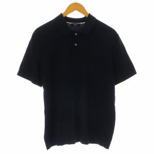 Theory 23SS FINE BILEN GORIS PL IT ポロシャツ カットソー ニット 半袖 L 黒 ブラック