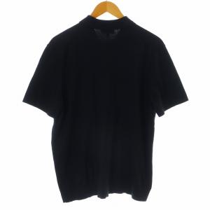 Theory 23SS FINE BILEN GORIS PL IT ポロシャツ カットソー ニット 半袖 L 黒 ブラック