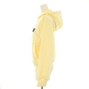 PLAY Comme des Garçons AD2021 ジップアップパーカー 長袖 ハートワッペン バックプリント M アイボリー