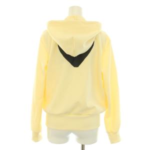 PLAY Comme des Garçons AD2021 ジップアップパーカー 長袖 ハートワッペン バックプリント M アイボリー