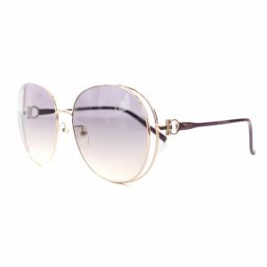 Salvatore Ferragamo サングラス アジアンフィット グラデーション 6117 ゴールド色 紫 パープル SF283SA-001