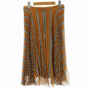 BURBERRY 19SS Rersby プリーツスカート 36 ブラウン