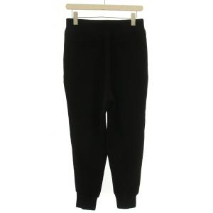 FOXEY NEW YORK ジョガーパンツ イージー スラックス タック ウエストゴム 38 M 黒 ブラック /BB